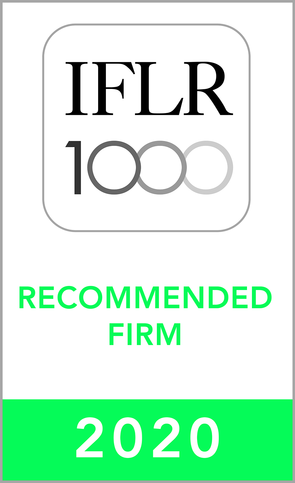 IFLR1000 (2019) Recommended Firm Rosette_2
